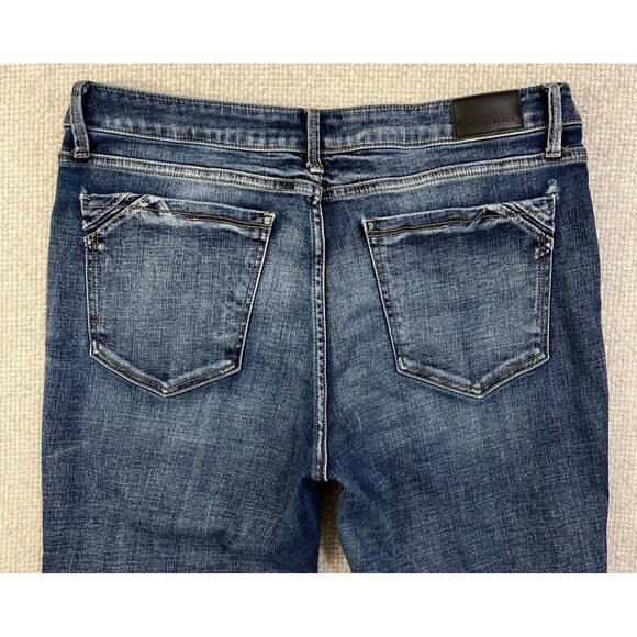 Buckle Black Jeans Fit No 53 Ankle Skinny Women's Size 33 Cuffed Distressed - Picture 4 of 13